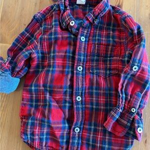 Gap Plaid Lined Button-Down Shirt